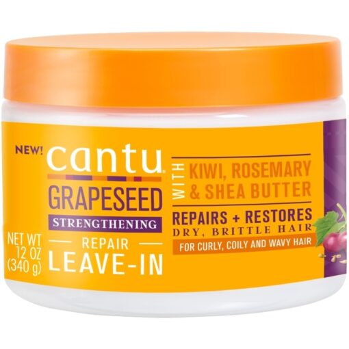 shop Cantu Grapeseed Strengthening Leave-In Conditioner 340 gr. (U) af Cantu - online shopping tilbud rabat hos shoppetur.dk