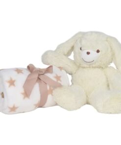 shop Carlo Baby bamse og fleecetæppe - Kanin - Creme af Carlo Baby - online shopping tilbud rabat hos shoppetur.dk