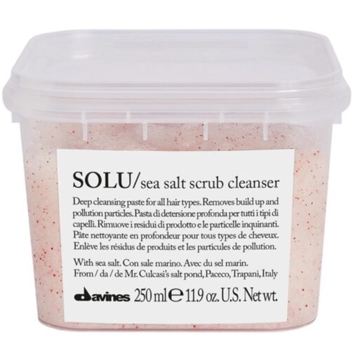 shop Davines SOLU Sea Salt Scrub Cleanser 250 ml af Davines - online shopping tilbud rabat hos shoppetur.dk