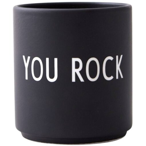 shop Design Letters Favourite Cup - You Rock (U) af Design Letters - online shopping tilbud rabat hos shoppetur.dk