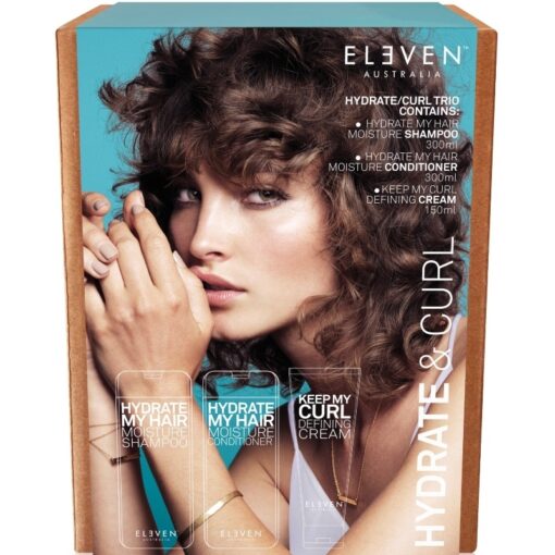 shop ELEVEN Australia Hydrate & Curl Trio Box (Limited Edition) af ELEVEN Australia - online shopping tilbud rabat hos shoppetur.dk