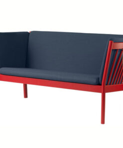 shop Erik Ole Jørgensen 2 pers. sofa - J148 - Ruby red/mørkeblå af FDB Møbler - online shopping tilbud rabat hos shoppetur.dk