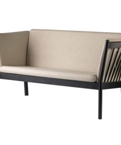 shop Erik Ole Jørgensen 2 pers. sofa - J148 - Sort eg/beige af FDB Møbler - online shopping tilbud rabat hos shoppetur.dk