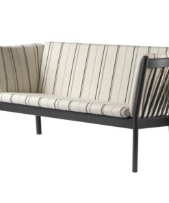 shop Erik Ole Jørgensen 2 pers. sofa - J148 - Sort/urd stripe af FDB Møbler - online shopping tilbud rabat hos shoppetur.dk