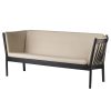 shop Erik Ole Jørgensen 3 pers. sofa - J149 - Sort/beige af FDB Møbler - online shopping tilbud rabat hos shoppetur.dk