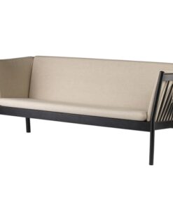 shop Erik Ole Jørgensen 3 pers. sofa - J149 - Sort/beige af FDB Møbler - online shopping tilbud rabat hos shoppetur.dk