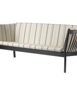 shop Erik Ole Jørgensen 3 pers. sofa - J149 - Sort/urd stripe af FDB Møbler - online shopping tilbud rabat hos shoppetur.dk