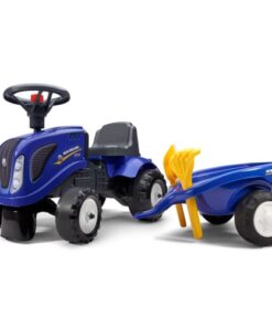 shop Falk traktor med vogn - New Holland - Blå af Falk - online shopping tilbud rabat hos shoppetur.dk