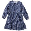 shop Friends kjole - Mørkeblå med blomster af Friends - online shopping tilbud rabat hos shoppetur.dk