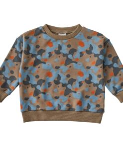 shop Friends sweatshirt -  Brun/blå/grå/orange af Friends - online shopping tilbud rabat hos shoppetur.dk