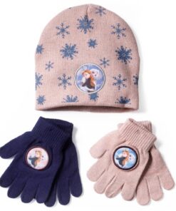 shop Frozen 2 hue og vanter - Lyserød og blå af Disney - online shopping tilbud rabat hos shoppetur.dk