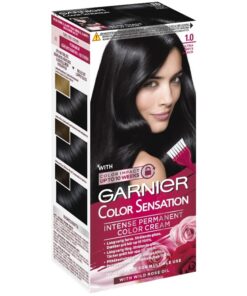 shop Garnier Color Sensation Intense Permanent Color - 1.0 Ultra Onyx Black af Garnier - online shopping tilbud rabat hos shoppetur.dk