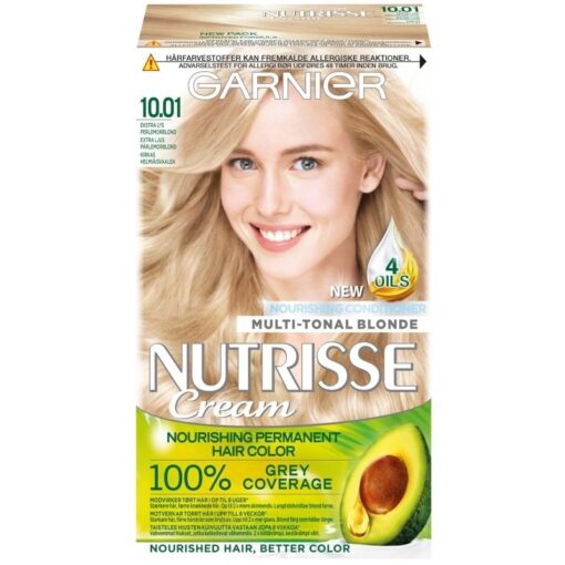 shop Garnier Nutrisse Cream 10.1 Ekstra Lys Perlemorsblond af Garnier - online shopping tilbud rabat hos shoppetur.dk