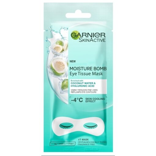 shop Garnier Skinactive Moisture Bomb Eye Tissue Mask Coconut 1 Piece af Garnier - online shopping tilbud rabat hos shoppetur.dk