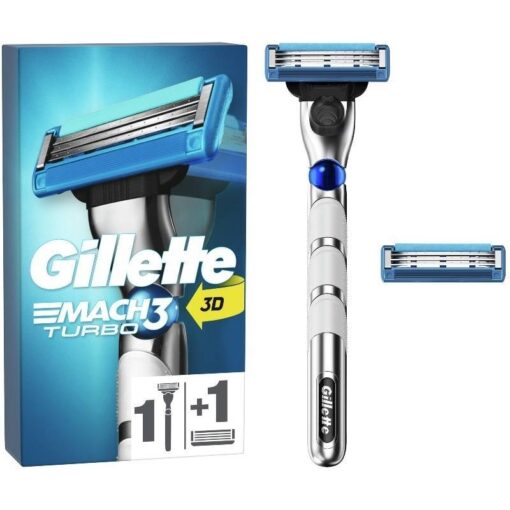 shop Gillette Mach3 Turbo 3D Manual Razor af Gillette - online shopping tilbud rabat hos shoppetur.dk