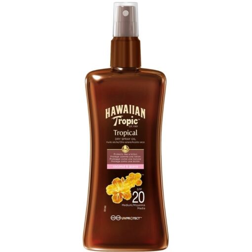 shop Hawaiian Tropic Protective Dry Spray Oil SPF 20 - 200 ml af Hawaiian Tropic - online shopping tilbud rabat hos shoppetur.dk