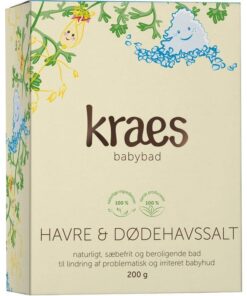 shop KRAES babybad Havre & Dødehavssalt 200 gr. af KRAES - online shopping tilbud rabat hos shoppetur.dk