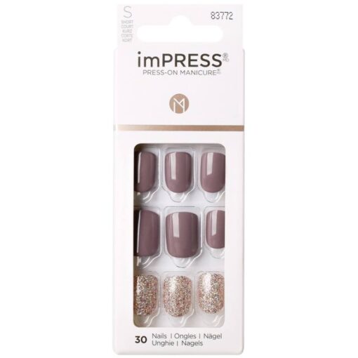 shop Kiss ImPRESS Press-On Nails - Flawless af Kiss - online shopping tilbud rabat hos shoppetur.dk