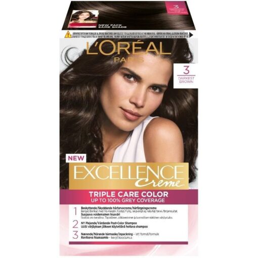 shop L'Oreal Paris Excellence 3 Mørkebrun af LOreal Paris - online shopping tilbud rabat hos shoppetur.dk