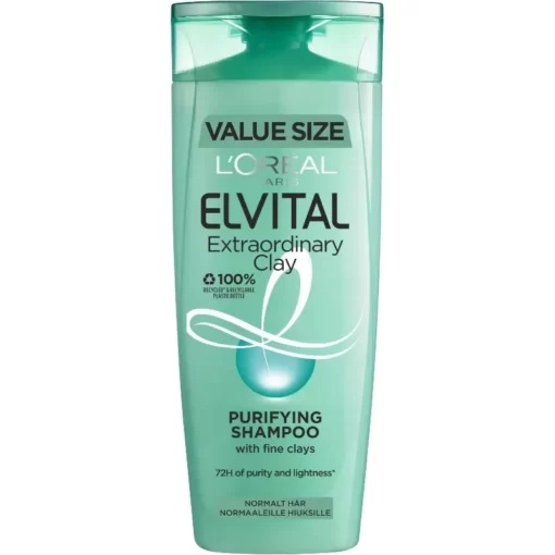 shop L'Oreal Paris Extraordinary Clay Shampoo 400 ml af LOreal Paris - online shopping tilbud rabat hos shoppetur.dk