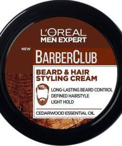 shop L'Oreal Paris Men Expert Barberclub Beard & Hair Styling Cream 75 ml af LOreal Paris - online shopping tilbud rabat hos shoppetur.dk