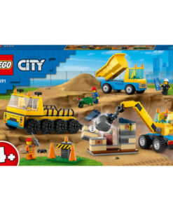 shop LEGO City entreprenørmaskiner og nedrivningskran af LEGO - online shopping tilbud rabat hos shoppetur.dk