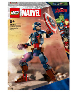 shop LEGO Marvel byg selv-figur af Captain America af LEGO - online shopping tilbud rabat hos shoppetur.dk