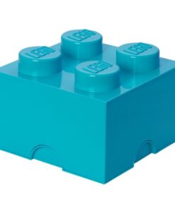 shop LEGO opbevaringskasse med 4 knopper - Blå af Room Copenhagen - online shopping tilbud rabat hos shoppetur.dk