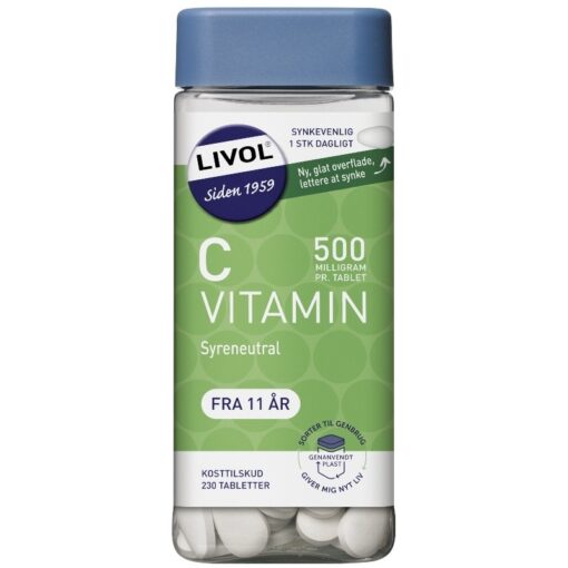 shop Livol C-vitamin 230 Pieces af Livol - online shopping tilbud rabat hos shoppetur.dk