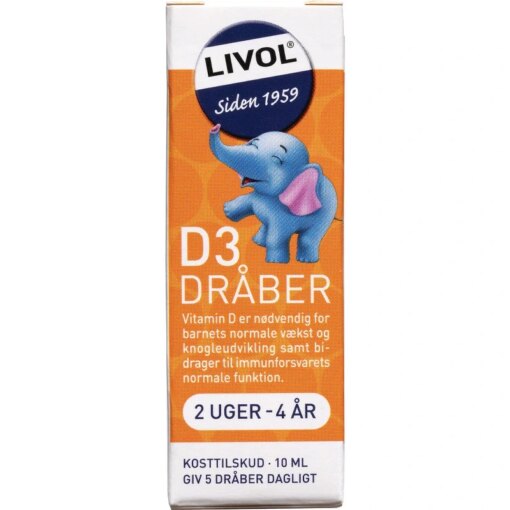 shop Livol D3 Dråber 10 ml af Livol - online shopping tilbud rabat hos shoppetur.dk