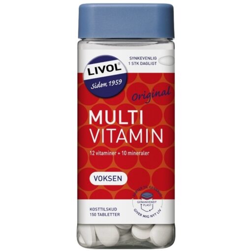 shop Livol Multivitamin Voksen 150 Pieces af Livol - online shopping tilbud rabat hos shoppetur.dk