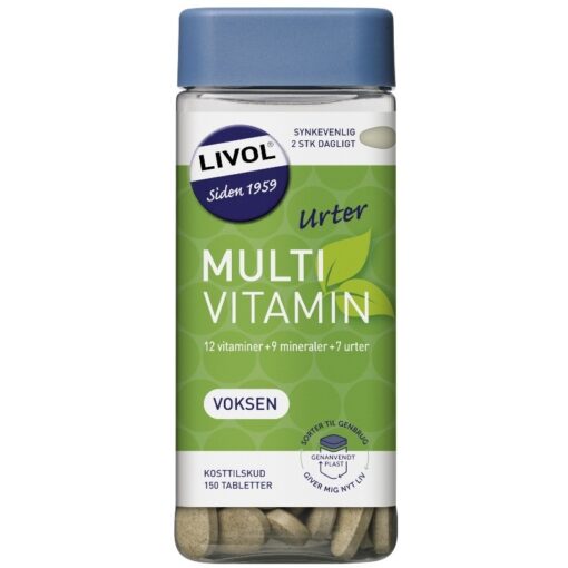 shop Livol Multivitamin m.urter 150 Pieces af Livol - online shopping tilbud rabat hos shoppetur.dk