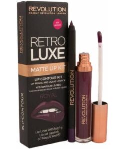 shop Makeup Revolution Retro Luxe Matte Lip Kit - Royal (U) af Makeup Revolution - online shopping tilbud rabat hos shoppetur.dk