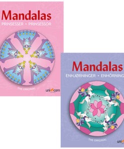 shop Mandalas malebøger - Prinsesser & Enhjørninger - 2 stk. af  - online shopping tilbud rabat hos shoppetur.dk