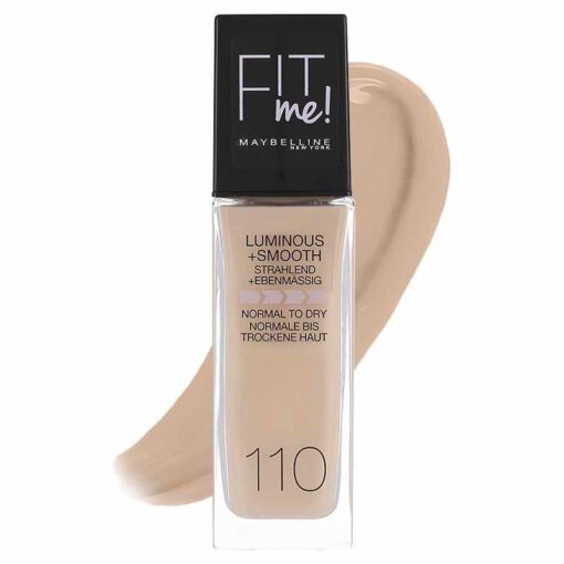 shop Maybelline Fit Me Luminous + Smooth Foundation - 110 Porcelain af Maybelline - online shopping tilbud rabat hos shoppetur.dk