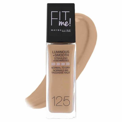 shop Maybelline Fit Me Luminous + Smooth Foundation - 125 Nude Beige af Maybelline - online shopping tilbud rabat hos shoppetur.dk