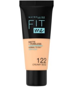 shop Maybelline Fit Me Matte + Poreless Foundation Normal To Oily 30 ml - 122 Creamy Beige af Maybelline - online shopping tilbud rabat hos shoppetur.dk