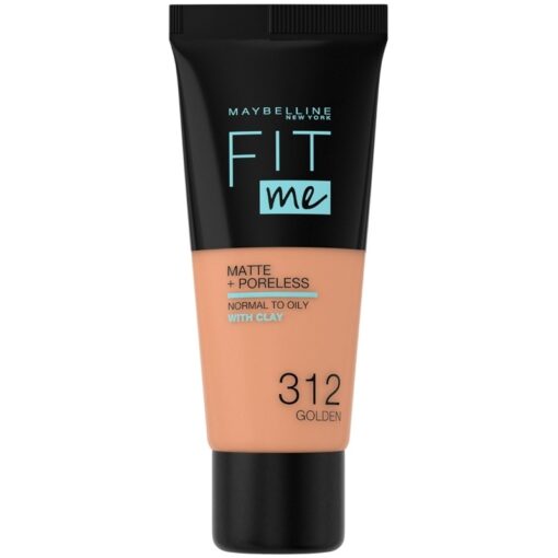 shop Maybelline Fit Me Matte + Poreless Foundation Normal To Oily 30 ml - 312 Golden (U) af Maybelline - online shopping tilbud rabat hos shoppetur.dk