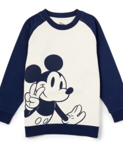 shop Mickey Mouse sweatshirt - Hvid/blå af Disney - online shopping tilbud rabat hos shoppetur.dk