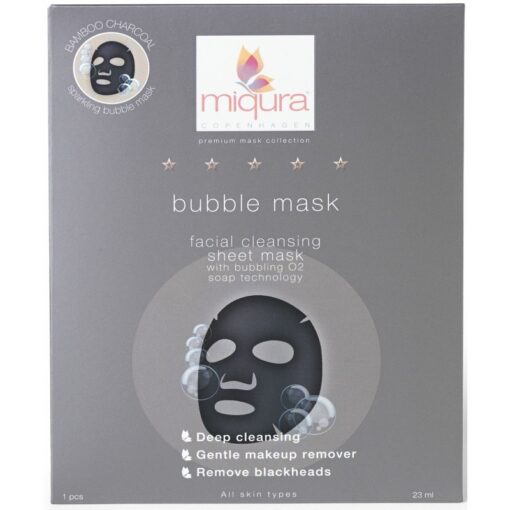 shop Miqura Bubble Facial Cleansing Sheet Mask 1 Piece af Miqura - online shopping tilbud rabat hos shoppetur.dk