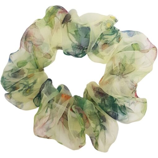 shop Miqura Flower Mega Organza Scrunchie - Yellow af Miqura - online shopping tilbud rabat hos shoppetur.dk