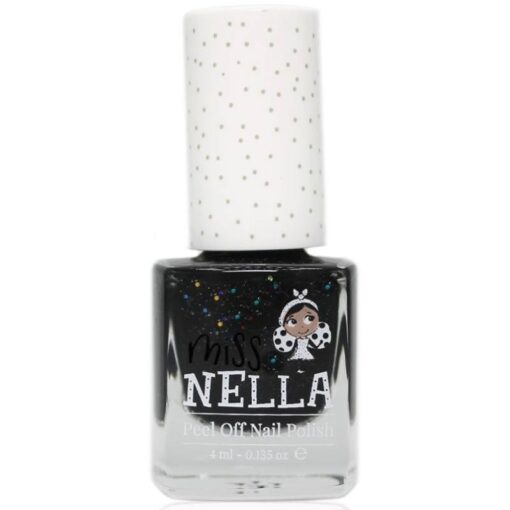 shop Miss NELLA Nail Polish 4 ml - Black (U) af Miss NELLA - online shopping tilbud rabat hos shoppetur.dk