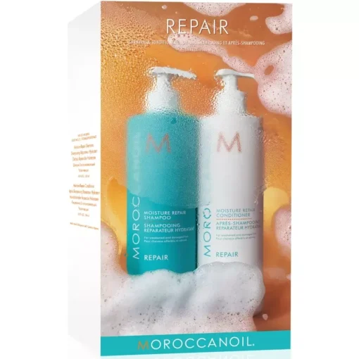 shop Moroccanoil Moisture Repair Duo 2 x 500 ml (Limited Edition) af Moroccanoil - online shopping tilbud rabat hos shoppetur.dk