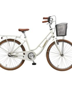 shop Mustang Dagmar 24" pigecykel med 3 gear - Pearl White af Mustang - online shopping tilbud rabat hos shoppetur.dk