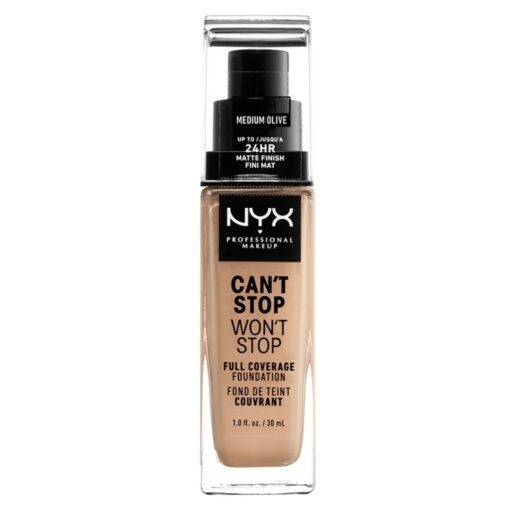 shop NYX Prof. Makeup Can't Stop Won't Stop Foundation 30 ml - Medium Olive (U) af NYX Professional Makeup - online shopping tilbud rabat hos shoppetur.dk