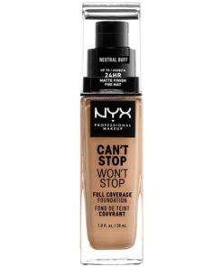 shop NYX Prof. Makeup Can't Stop Won't Stop Foundation 30 ml - Natural Buff (U) af NYX Professional Makeup - online shopping tilbud rabat hos shoppetur.dk