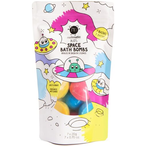 shop Nailmatic Kids Space Bath Bombs 7 Pieces af Nailmatic - online shopping tilbud rabat hos shoppetur.dk