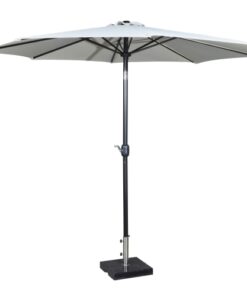 shop Napoli parasol med krank og vippefunktion - Off white af  - online shopping tilbud rabat hos shoppetur.dk