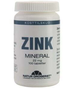 shop Natur Drogeriet Zink 22 mg 100 Pieces af Natur Drogeriet - online shopping tilbud rabat hos shoppetur.dk