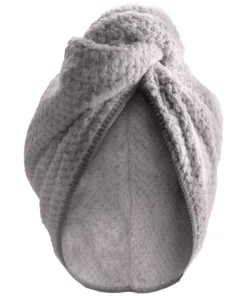 shop Parsa Microfiber Hair Turban - Grey af Parsa - online shopping tilbud rabat hos shoppetur.dk